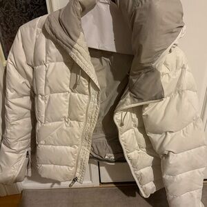The North Face white ski Puffer Jacket